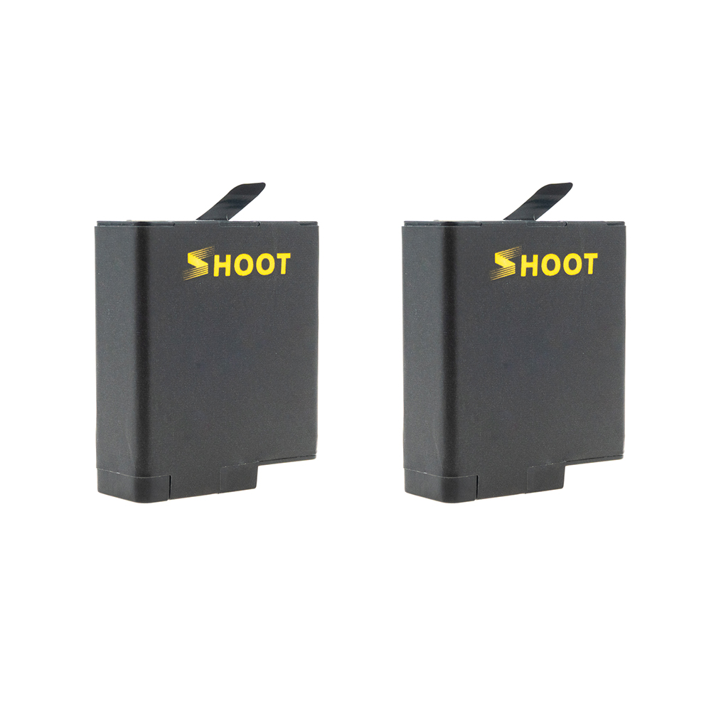 Две батареи SHOOT для GoPro HERO7, HERO6 и HERO5 Black