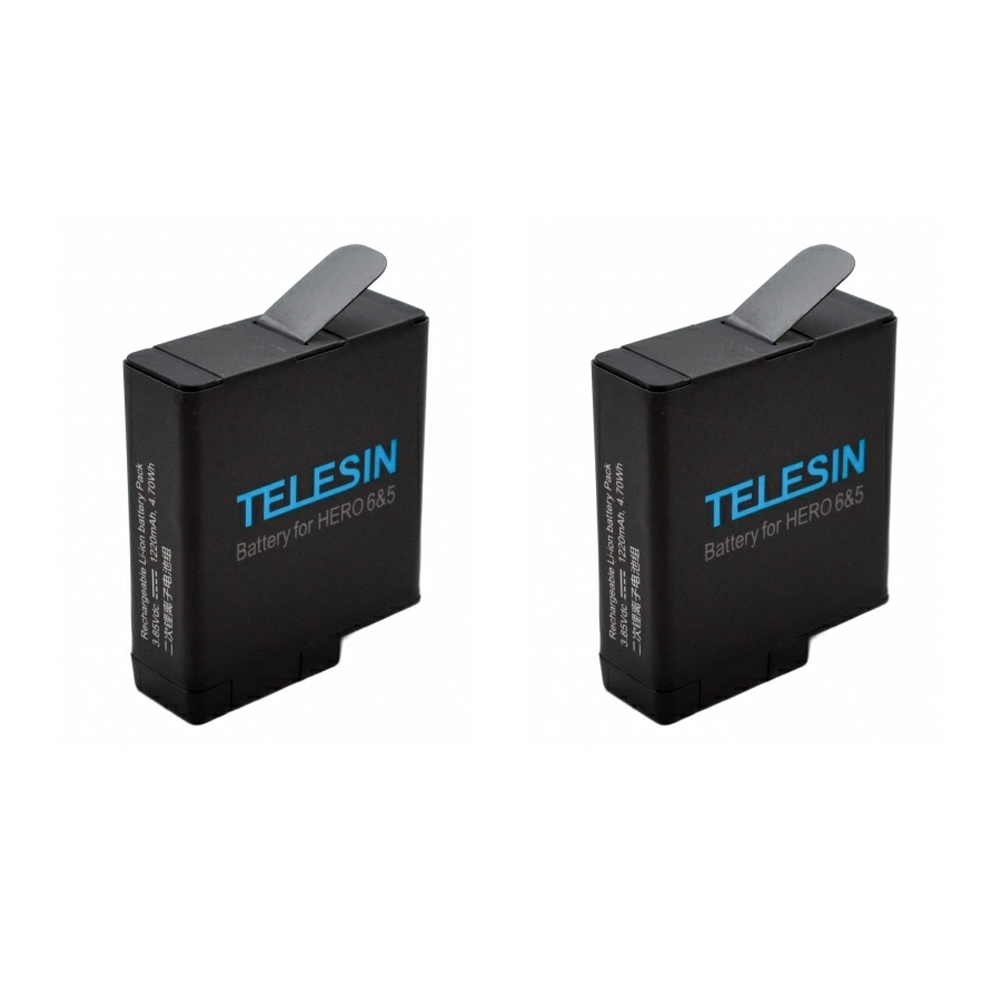 Дві батареї Telesin для GoPro HERO7, HERO6 та HERO5 Black