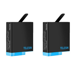 TELESIN 2 battery set for GoPro HERO8 Black (With full decording)
