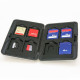 SLATE - MEMORY CARD CASE (8 SD + 8 MicroSD), in open form