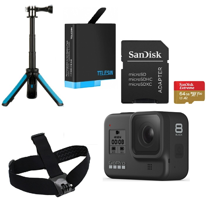 Екшн-камера GoPro HERO8 Black + Bundle