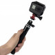 Aluminum tripod adapter for GoPro, with camera and monopod