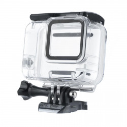TELESIN dive housing for GoPro HERO7 Silver / White with touch-through door