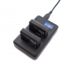 USB зарядка для GoPro 4 з LCD дисплеєм (комплект)