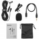 BOYA BY-M2 Omni Directional Lavalier Microphone with Lightning adapter for Apple devices, equipment