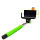 Телескопическая Bluetooth селфи палка с кнопкой для телефона (зеленый)