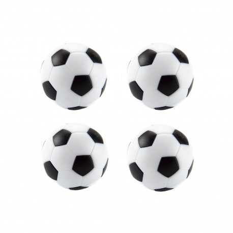 М'ячі для настольного футболу 36 мм чорно-білі, 4 шт.