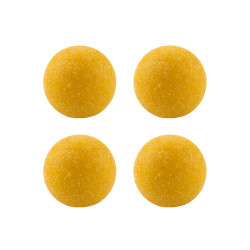 М'ячі для настольного футболу 36 мм матові жовті, 4 шт.