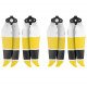 Мультицветные пропеллеры Sunnylife для DJI Mavic Air 2 (2 пары), черно-желтые
