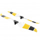 Мультицветные пропеллеры Sunnylife для DJI Mavic Air 2 (2 пары), черно-желтые крупный план