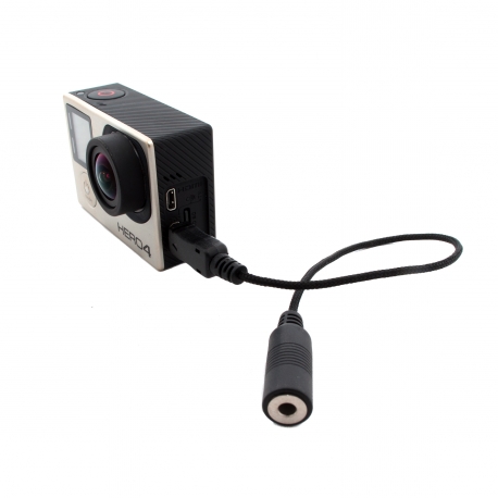 10 pin miniUSB - 3.5 f adapter with chip for GoPro microphone