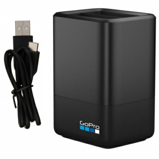 Зарядное устройство GoPro Dual Battery Charger с батареей для GoPro HERO8, HERO7 и HERO6 Black (без коробки), главный вид