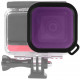 Набор из 3х подводных фильтров Sunnylife для аквабокса Insta360 ONE R с модулями 4K, Dual-Lens 360, фиолетовый с камерой