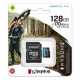 Kingston Canvas Go! Plus microSDXC 128Gb U3 V30 UHS-I A2 Memory Card, packaged