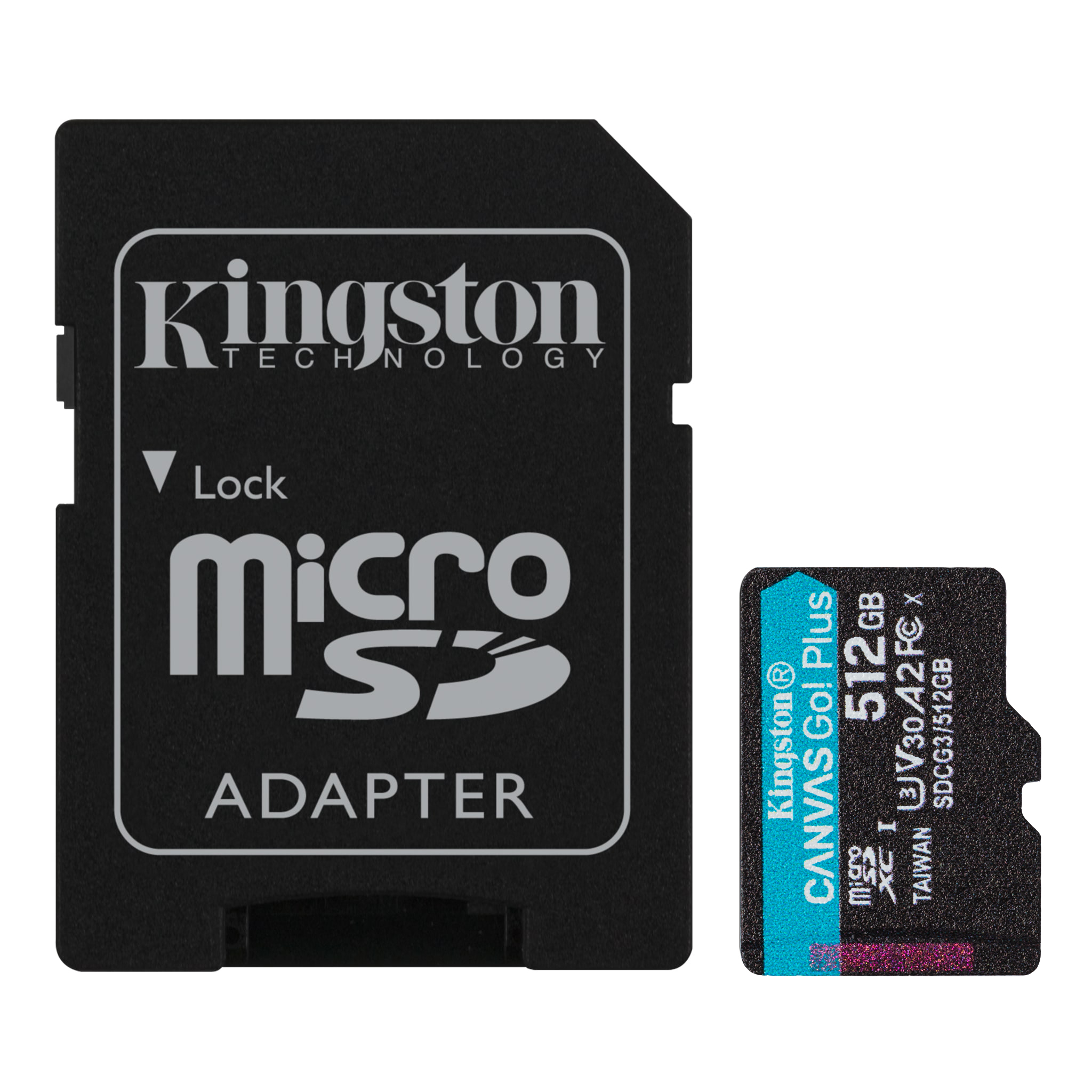Карта пам’яті Kingston Canvas Go! Plus microSDXC 512Gb UHS-I, U3, V30, A2