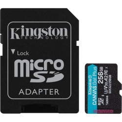 Карта памяти Kingston Canvas Go! Plus microSDXC 256Gb UHS-I, U3, V30, A2