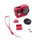 Алюминиевый корпус для GoPro 4 (красный)