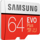 Memory card Samsung EVO PLUS V2 microSDXC 64GB UHS-I U1, close-up