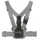 Telesin Dual Mounts chest strap for shooting on both front and back for GoPro and DJI OSMO Action, back view
