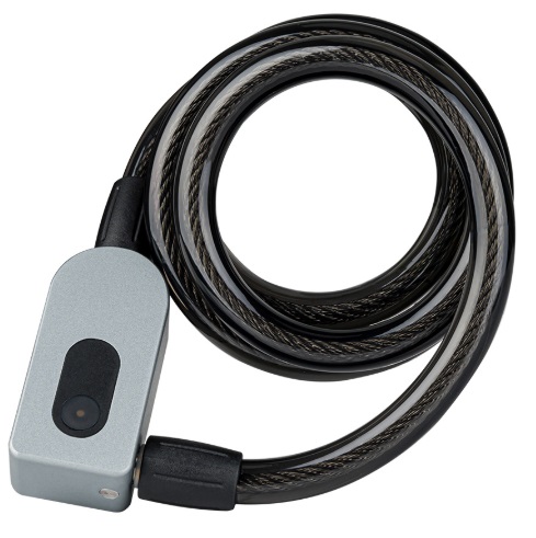 Bluetooth steel ring lock with fingerprint scanner, main view