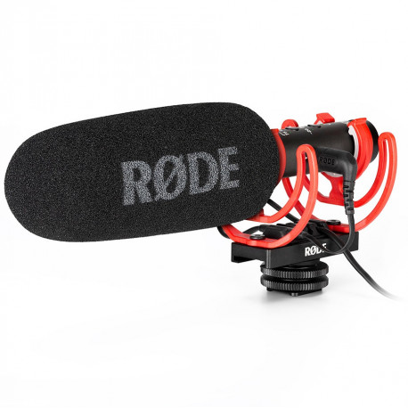 Rode VideoMic NTG, with wind protection and on-camera mount