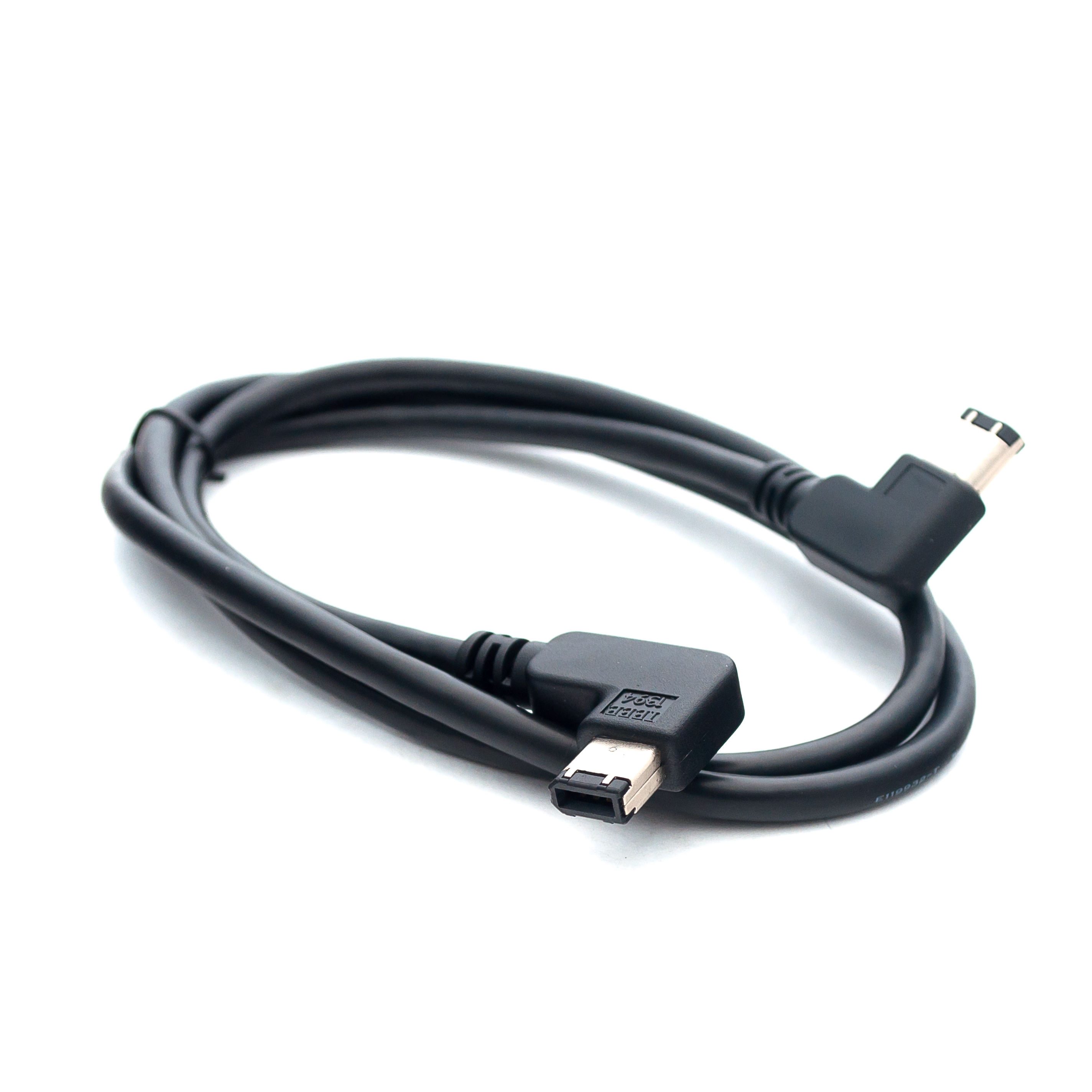 1394 FireWire 6 pin angled cable