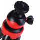 FLEXIBLE RUBBERIZED TRIPOD FOR CAMERAS AND PHONES WITH REMOVABLE BALLHEAD, ballhead