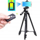 Remote control tripod for compact cameras and smartphones, overall plan