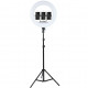 PHS LED ring lamp 45 cm for bloggers on 210 cm tripod, overall plan