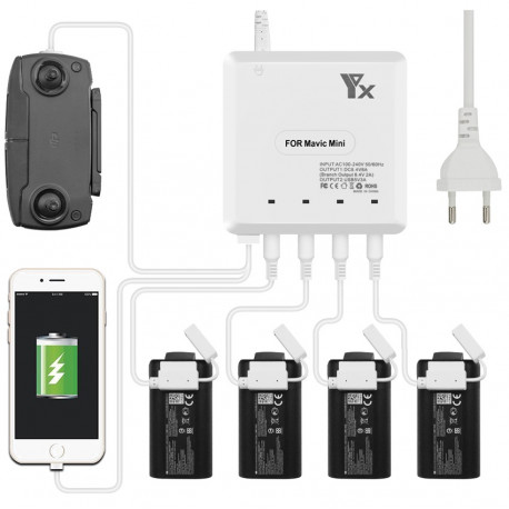 StartRC 6 in 1 Multi Battery Charging Hub for DJI Mavic Mini, main view