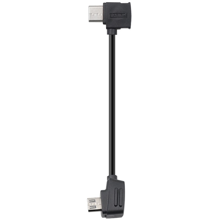 Кабель StartRC 10 см для пульта DJI Mavic Pro, 2, Air, Spark, Mini, SE (microUSB - USB Type-C)