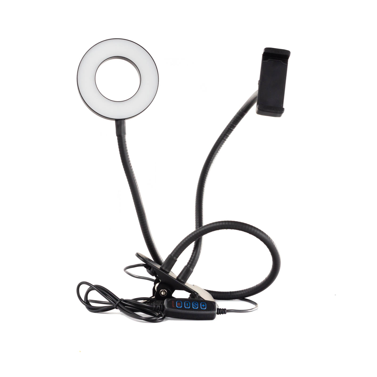 Настольный держатель для смартфона с LED подсветкой, главный вид