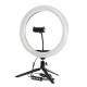 Ring LED lamp 26 cm (6 colors) on a 210 cm tripod, main view