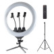 PHS LED ring lamp 45 cm for bloggers on 210 cm tripod, main view
