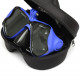 AC Prof Diving mask with GoPro mount, blue in protective case