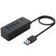 USB-хаб з 4-ма USB 3.0 ORICO W5P-U3-030-BK-BP