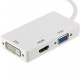 Переходник PowerPlant mini DisplayPort (Thunderbolt) - HDMI, DVI, VGA (3-в-1), общий план_2
