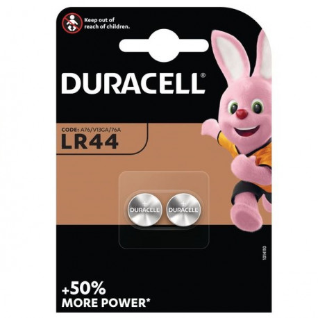 Batteries Duracell LR44 / А76 / V13GA 2 pcs.
