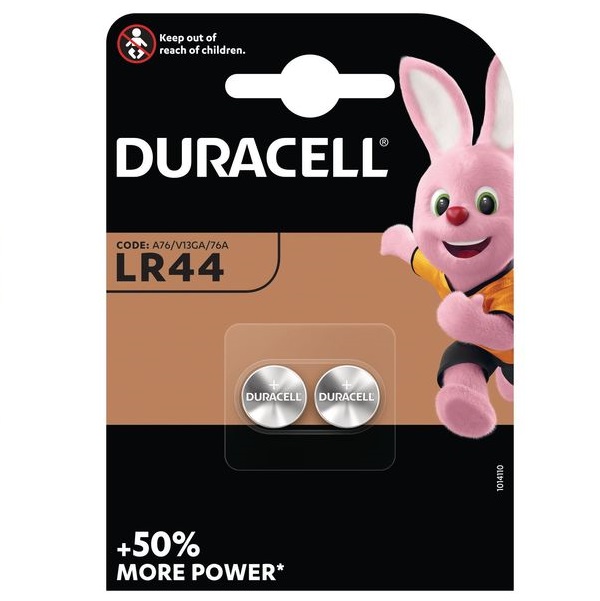 Batteries Duracell LR44 / А76 / V13GA 2 pcs.