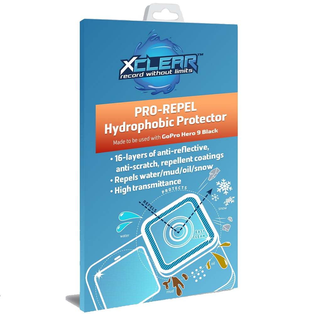 Гидрофобное защитное стекло XCLEAR PRO-REPEL для GoPro HERO9 Black, главный вид