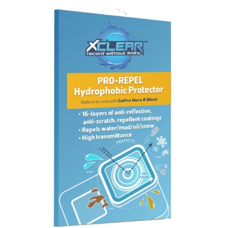 Гидрофобное защитное стекло XCLEAR PRO-REPEL для GoPro HERO8 Black, главный вид