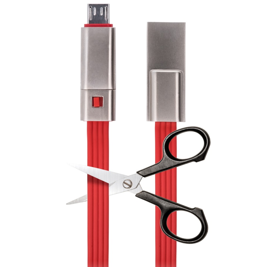 Forever iPhone microUSB red Cable, main view