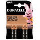 Batteries DURACELL AAA LR03 MN2400 4 pcs, appearance