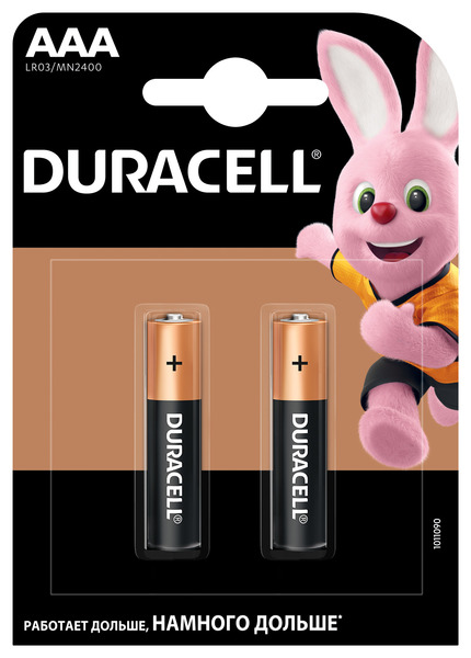 Батарейки Duracell AAA LR03 MN2400 2 шт