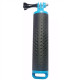 Rubberized floaty handle for action-camera, blue