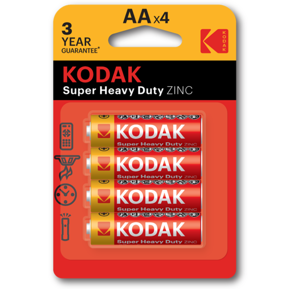 Batteries Kodak Extra Heavy Duty AA LR06 MN2400 4 pcs