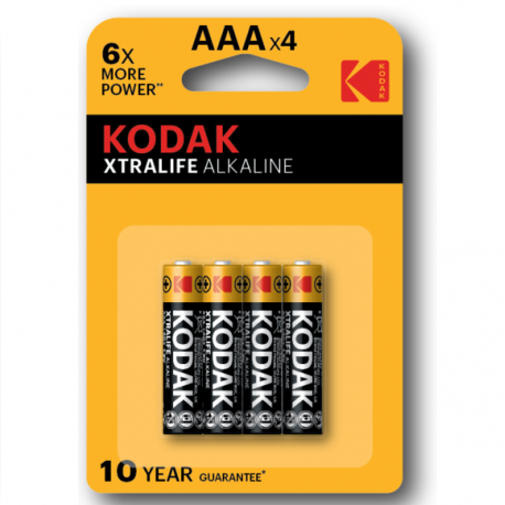 Batteries Kodak XtraLife AAA LR03 MN2400 4 pcs