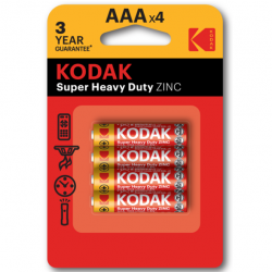 Batteries Kodak Extra Heavy Duty AAA LR03 MN2400 4 pcs.