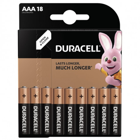 Batteries Duracell AAА LR03 MN2400 18 pcs