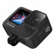 GoPro HERO9 Black action camera, with fastening